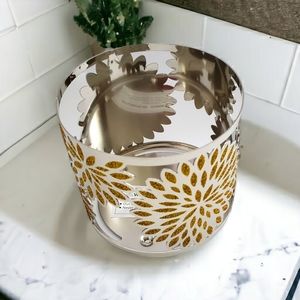 Golden Flower Candle Holder